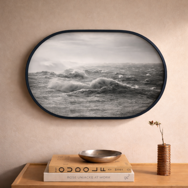 Marco Ovalado 30x45 cm + Tu Foto - Aluminio