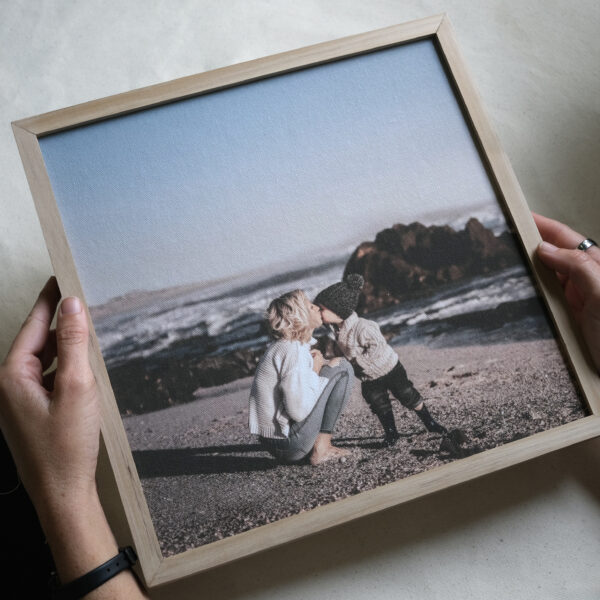 Tu Foto en Tela 100% Algodón + Marco