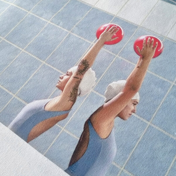 Impresión en algodón blanco sólo tela