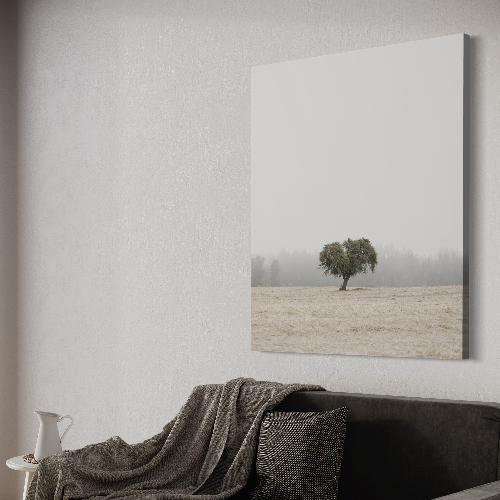 tela mas bastidor ambientada